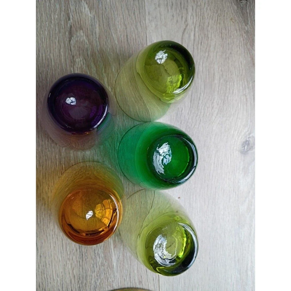 Max Verboeket Lemonade Glasses Set Of 5 Multi-colored 8 Oz Set Of 5 Carnaval